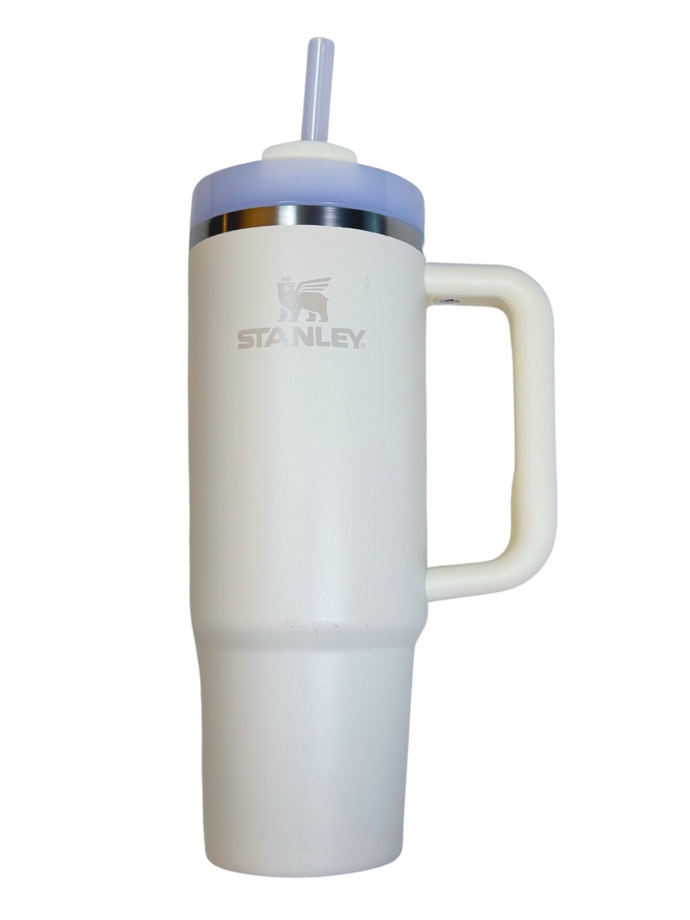 STANLEY Quencher Tumbler Cup with Handle and Straw Off White Size OS GUC